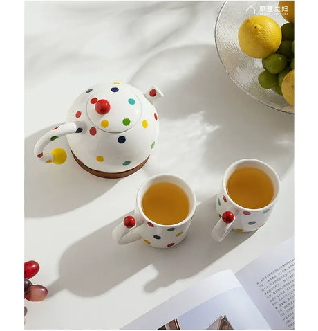 MH Isolde Elegant Ceramic Tea Pot Set Wedding Gift from MH