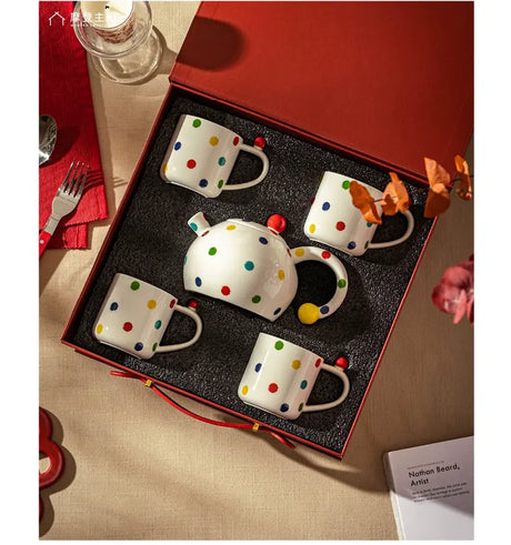 MH Isolde Elegant Ceramic Tea Pot Set Wedding Gift from MH