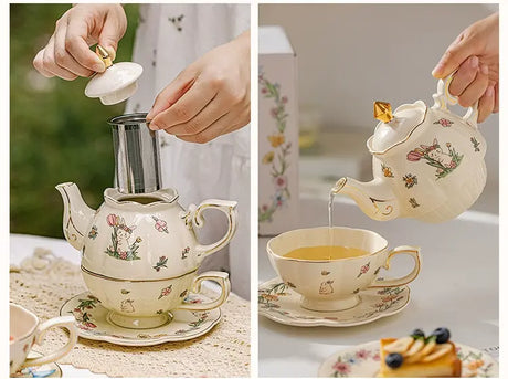 MH Isolde Elegant Porcelain Teapot Set from MH