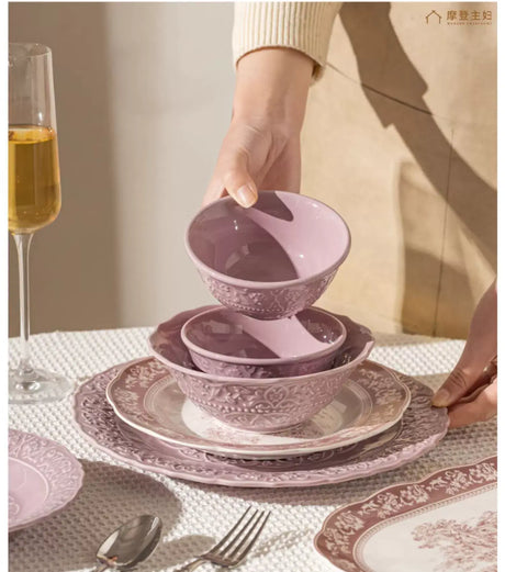 MH Keiko Elegant Ceramic Dining Set Birthday Gift Box from MH