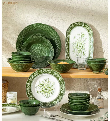 MH Keiko Elegant Ceramic Dining Set Birthday Gift Box from MH