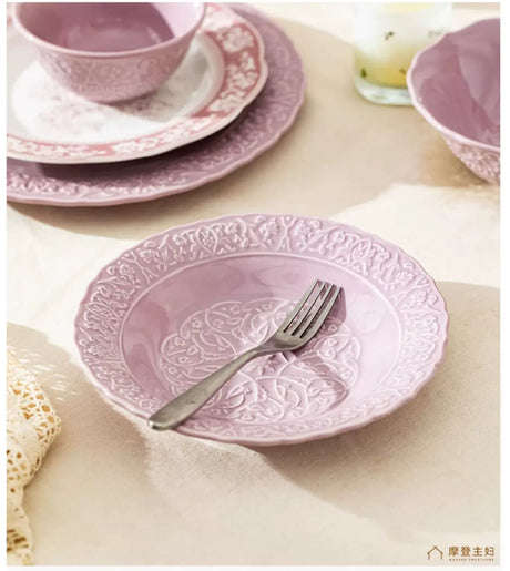 MH Keiko Elegant Ceramic Dining Set Birthday Gift Box from MH