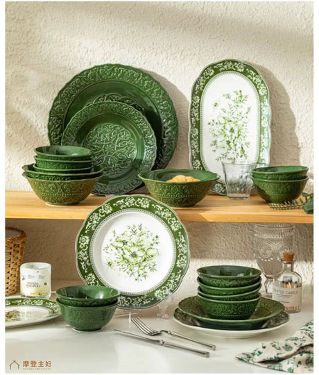 MH Keiko Elegant Ceramic Dining Set Birthday Gift Box from MH