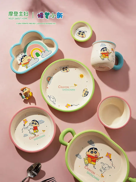 MH Kyoshi Brightly Colored Tableware Set for Kids' Birthdays. from MH