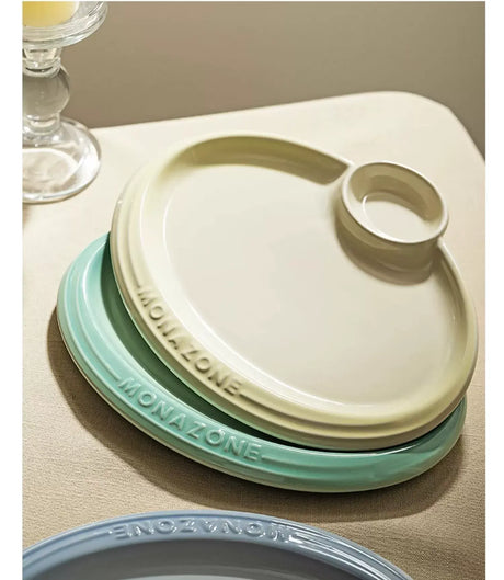 MH Laperouse Elegant Ceramic Dumpling Plate from MH