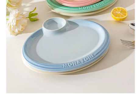 MH Laperouse Elegant Ceramic Dumpling Plate from MH