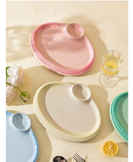 MH Laperouse Elegant Ceramic Dumpling Plate from MH