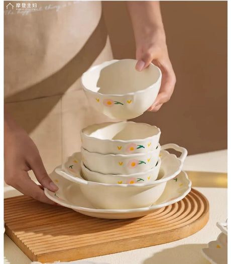 MH Lysandra Elegant Dining Set Premium Ceramic Tableware from MH