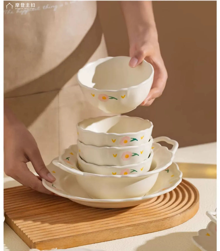 MH Lysandra Elegant Dining Set Premium Ceramic Tableware from MH