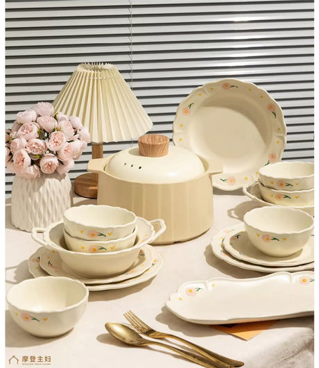 MH Lysandra Elegant Dining Set Premium Ceramic Tableware from MH