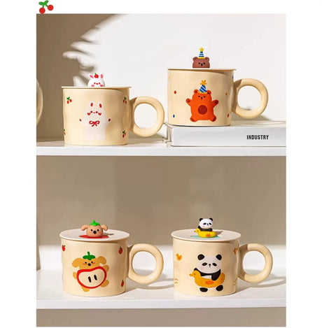 MH Santiago Unique Animal Designs Ceramic Cup Cover from MH