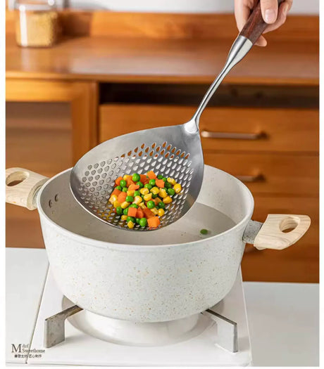 MH Seraphina Elegant 304-Stainless Steel Noodle & Frying Spoon Set from MH