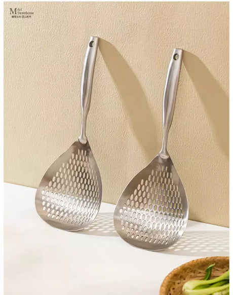 MH Seraphina Elegant 304-Stainless Steel Noodle & Frying Spoon Set from MH