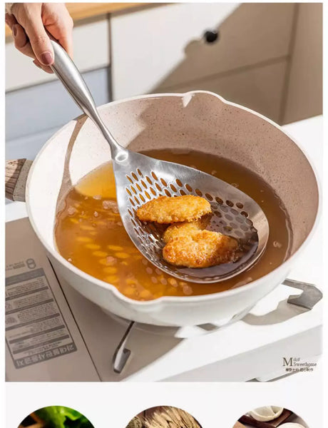 MH Seraphina Elegant 304-Stainless Steel Noodle & Frying Spoon Set from MH