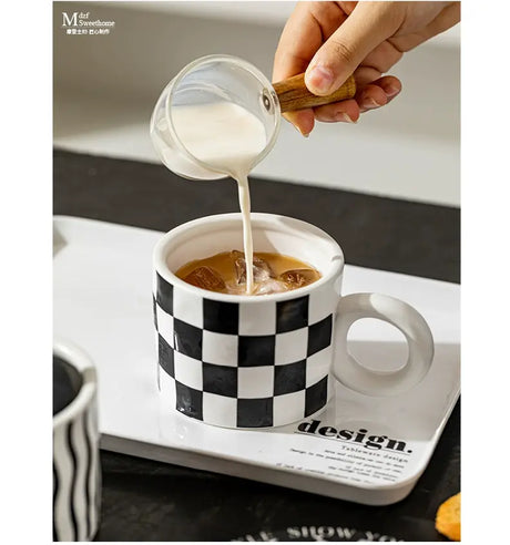 MH Taobao Elegant Insulated Glass Coffee Cup from MH