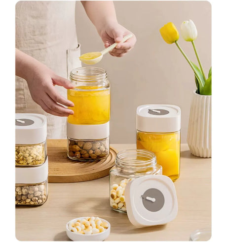 MH XIANXIA Elegant Glass Sealing Food-Grade Storage Jar from MH