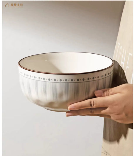MH Yamaguchi Elegant Ceramic Soup Bowl - High-End Home Use from MH