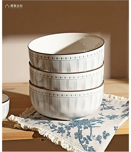 MH Yamaguchi Elegant Ceramic Soup Bowl - High-End Home Use from MH