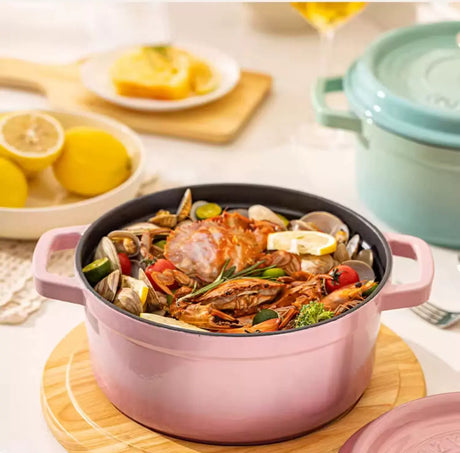 MH Zephyra Elegant Non-Stick Enamel Cast Iron Stew Pot from MH