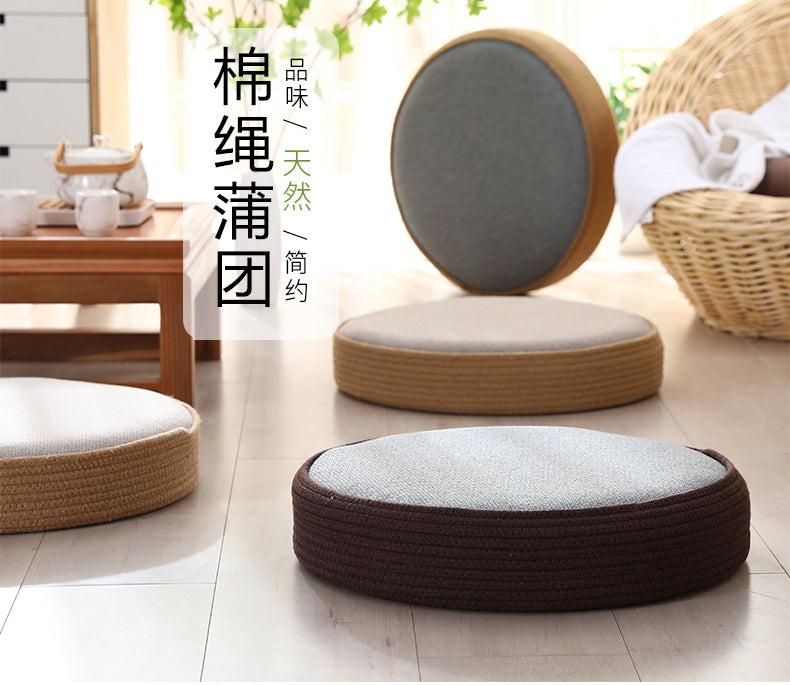 MINGHUA Aomori Cozy Round Tatami Cushion from MINGHUA