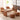 MINGHUA Isadora Elegant Solid Wood Round Stool from MINGHUA