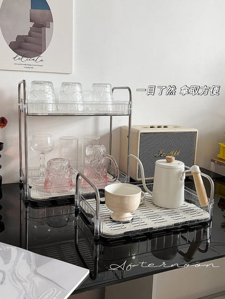 MI XIAOXIAO Aisling Elegant Double-Layer Cup Storage System from MI XIAOXIAO