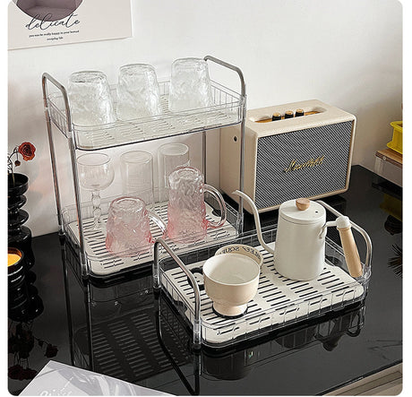 MI XIAOXIAO Aisling Elegant Double-Layer Cup Storage System from MI XIAOXIAO