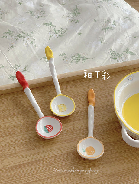 MI XIAOXIAO Haruka Artisan Hand-Painted Spoon Set from MI XIAOXIAO