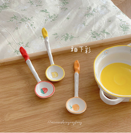 MI XIAOXIAO Haruka Artisan Hand-Painted Spoon Set from MI XIAOXIAO