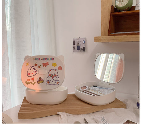 MI XIAOXIAO Juniper Compact Folding Mirror Storage Table from MI XIAOXIAO
