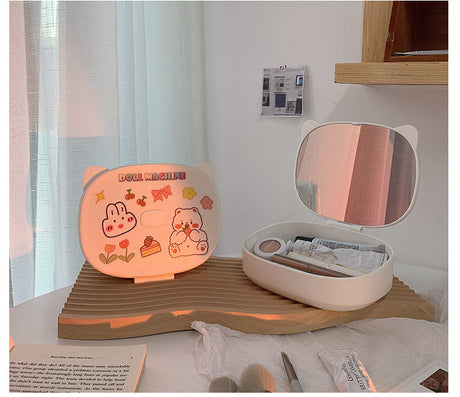 MI XIAOXIAO Juniper Compact Folding Mirror Storage Table from MI XIAOXIAO
