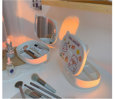 MI XIAOXIAO Juniper Compact Folding Mirror Storage Table from MI XIAOXIAO
