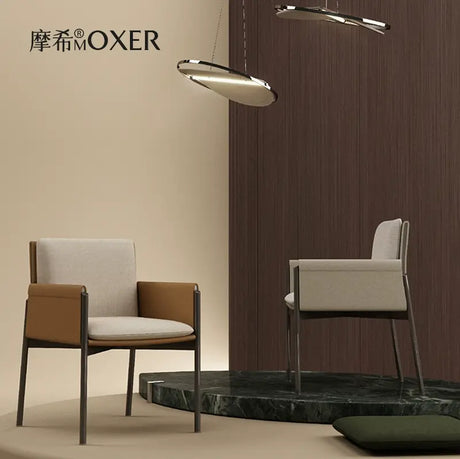 MOXER Alhambra Elegant Premium Leather Dining Chair from MOXER
