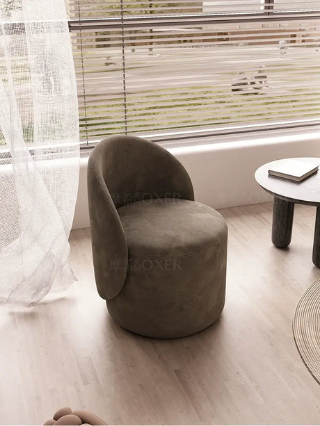 MOXER Araceli Elegant Leather Makeup Stool from MOXER