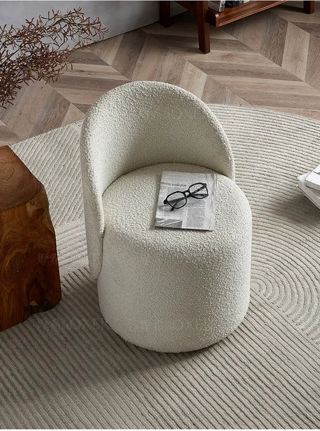 MOXER Araceli Elegant Leather Makeup Stool from MOXER