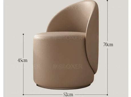 MOXER Araceli Elegant Leather Makeup Stool from MOXER
