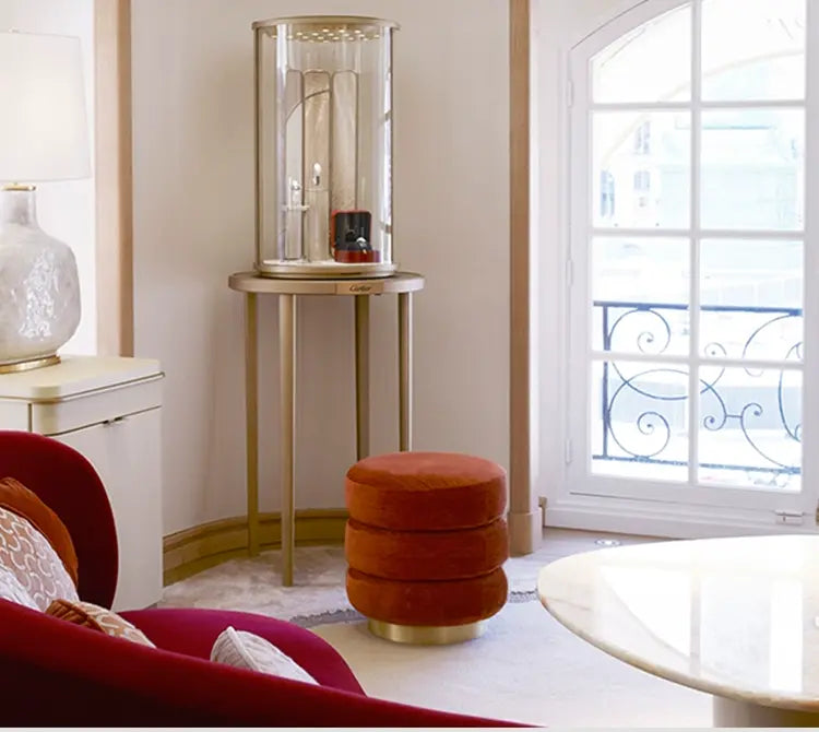 MOXER Astraea Elegant Round Makeup Stool from MOXER