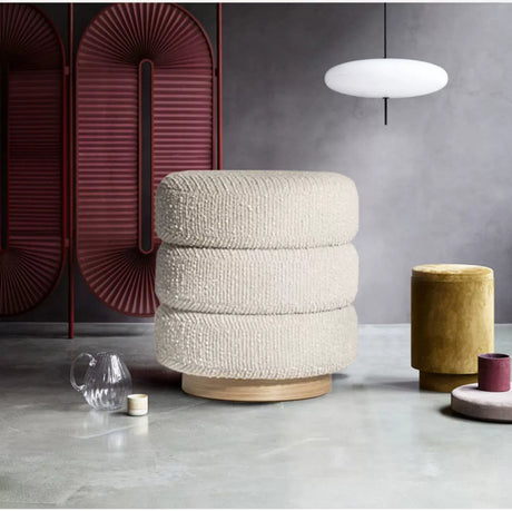 MOXER Astraea Elegant Round Makeup Stool from MOXER
