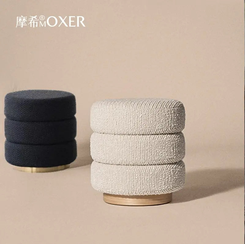 MOXER Astraea Elegant Round Makeup Stool from MOXER