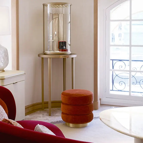 MOXER Astraea Elegant Round Makeup Stool from MOXER
