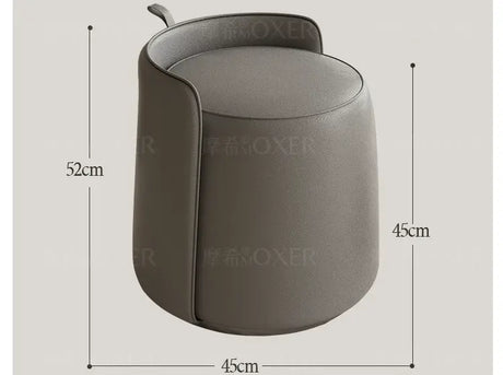 MOXER Caspian Elegant Leather Makeup Stool from MOXER