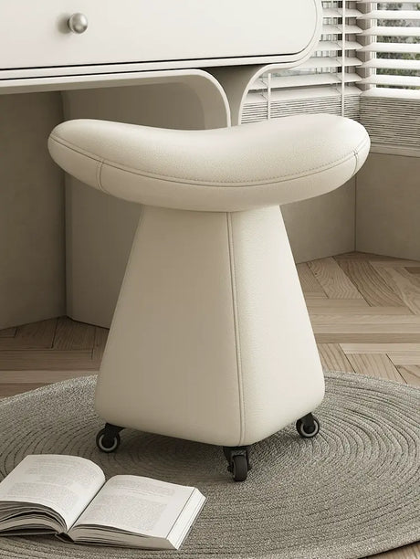 MOXER Catalonia Elegant Movable Leather Makeup Stool from MOXER
