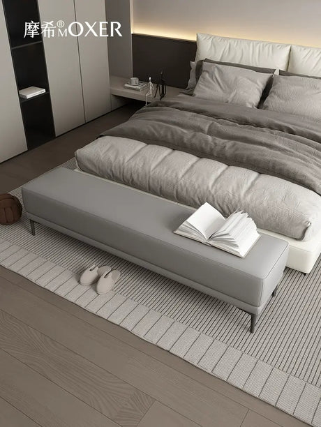 MOXER Elowen Chic Leather Bedside Bench from MOXER