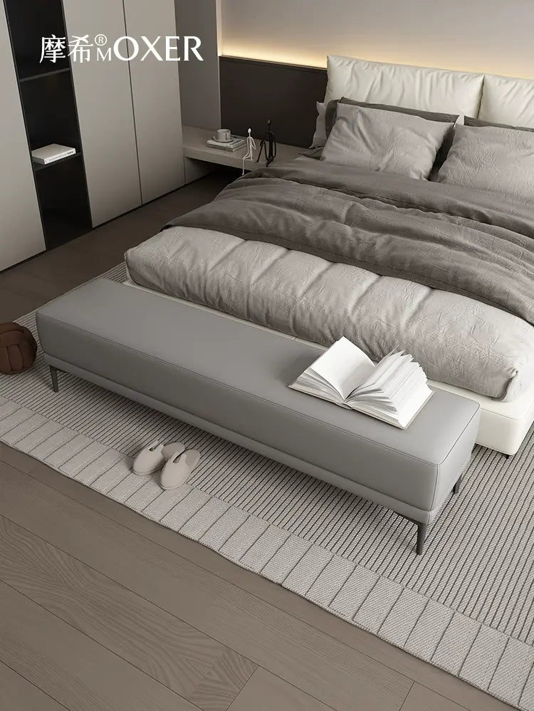 MOXER Elowen Chic Leather Bedside Bench from MOXER