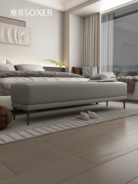 MOXER Elowen Chic Leather Bedside Bench from MOXER