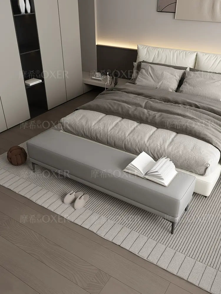 MOXER Elowen Chic Leather Bedside Bench from MOXER