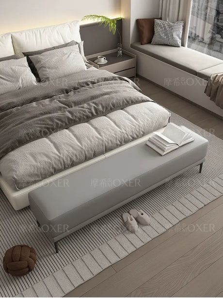 MOXER Elowen Chic Leather Bedside Bench from MOXER