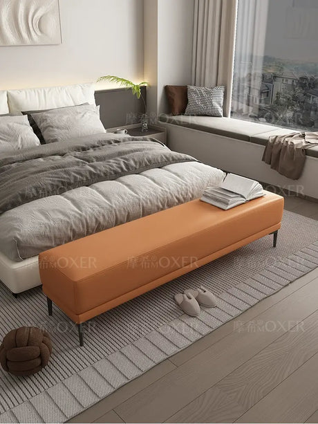 MOXER Elowen Chic Leather Bedside Bench from MOXER