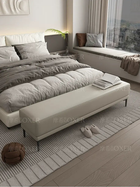 MOXER Elowen Chic Leather Bedside Bench from MOXER