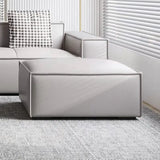 MOXER Elowen Elegant Full Leather Tofu Block Stool from MOXER